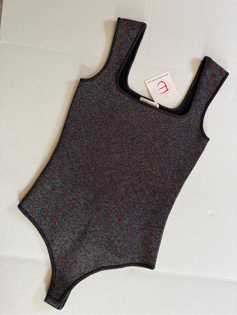 NWT Ronny Kobo glitter body suit